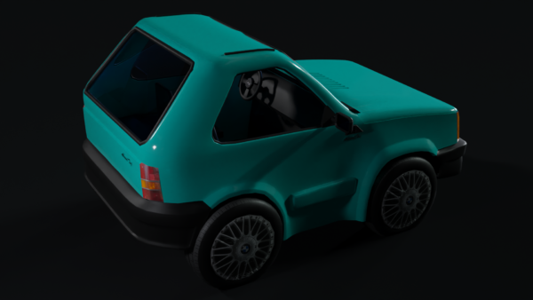 Cute Car 3D Model - Image 2