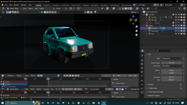 Cute Car 3D Model - Image 5